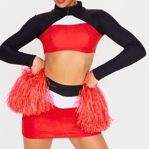 PLT Red and Black Cheerleader Costume/Uniform